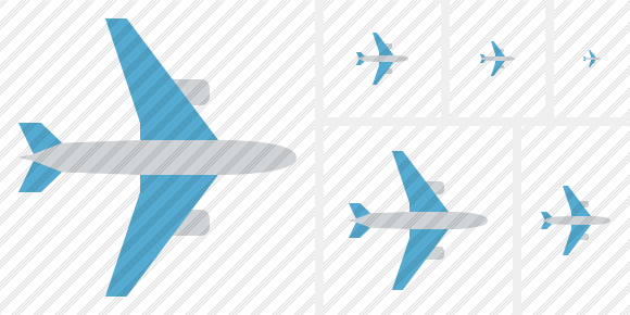 Airplane Horizontal Icon