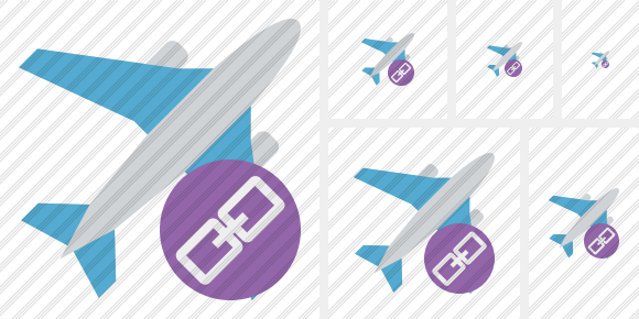 Airplane Link Icon