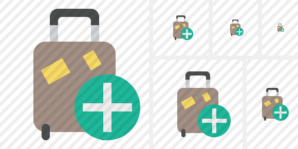 Icona Baggage Aggiungi Icona Baggage Aggiungi