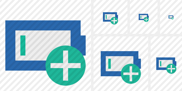 Battery Empty Add Symbol