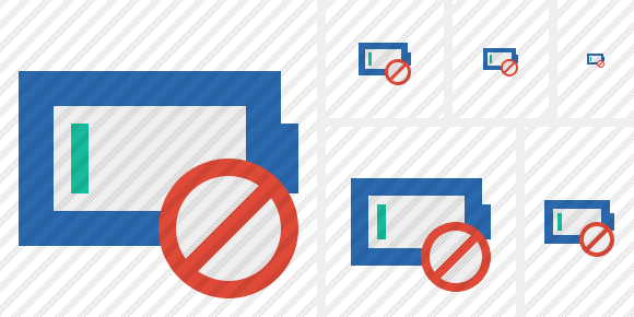 Battery Empty Block Icon Battery Empty Block Icon