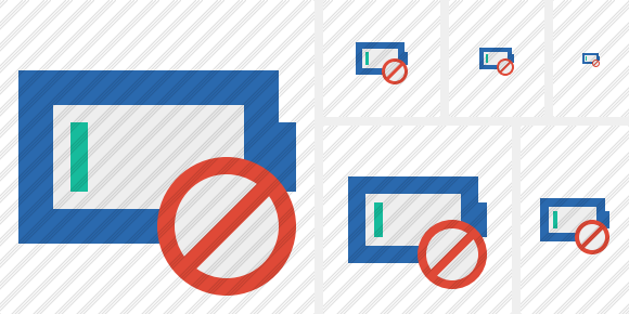 Icona Battery Empty Block
