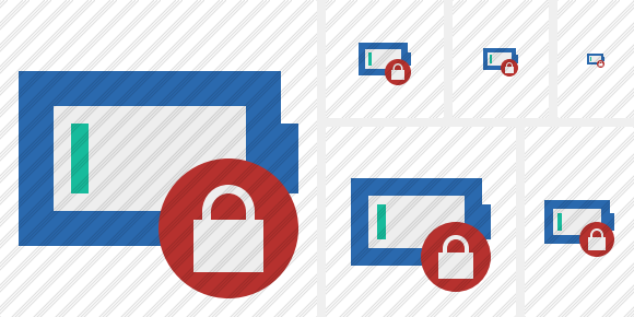 Battery Empty Lock Symbol