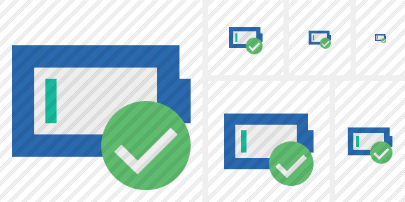 Battery Empty Ok Symbol