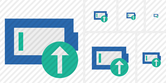 Battery Empty Upload Symbol