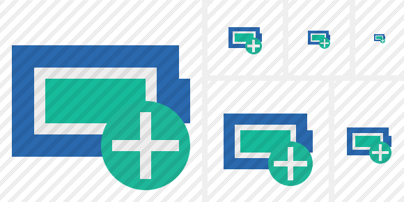 Battery Full Add Icon Battery Full Add Icon