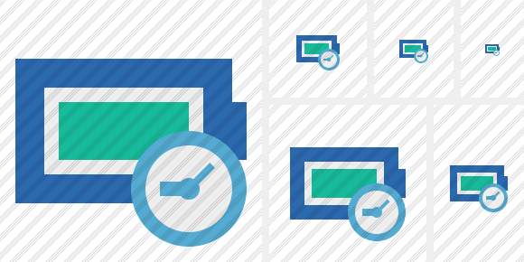 Battery Full Clock Icon Battery Full Clock Icon