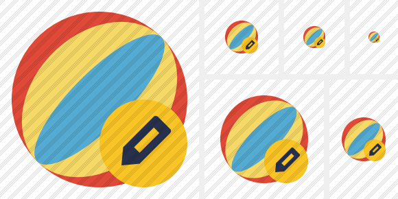 Beach Ball Edit Icon Beach Ball Edit Icon