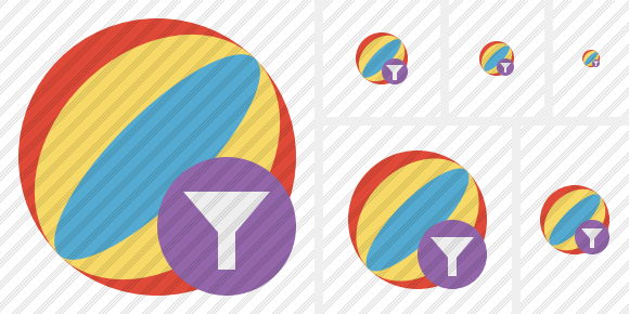 Beach Ball Filter Icon Beach Ball Filter Icon