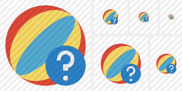 Beach Ball Help Icon Beach Ball Help Icon