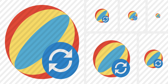 Beach Ball Refresh Icon Beach Ball Refresh Icon