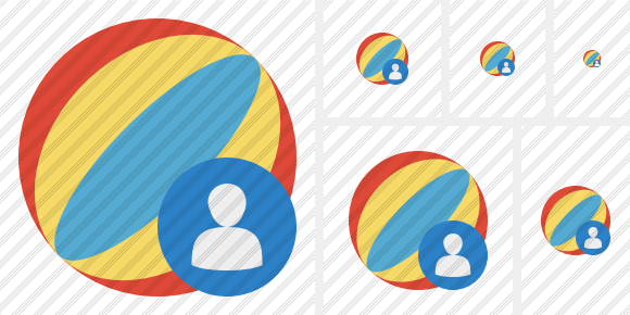 Beach Ball User Icon Beach Ball User Icon