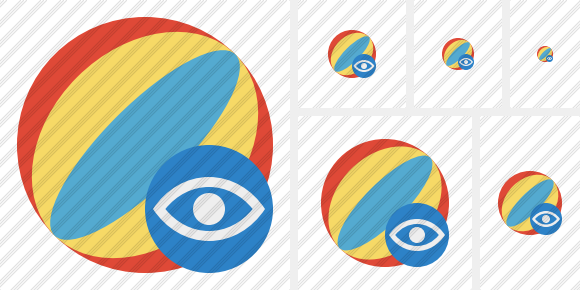 Beach Ball View Icon Beach Ball View Icon