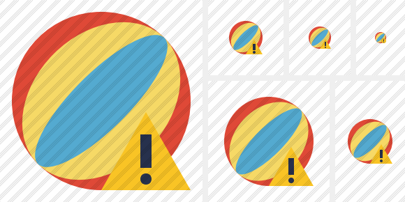 Beach Ball Warning Icon Beach Ball Warning Icon
