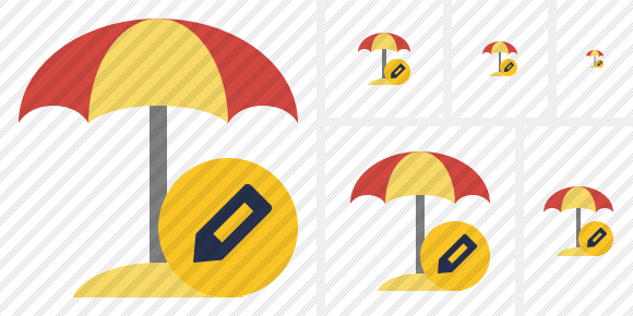 Beach Umbrella Edit Icon