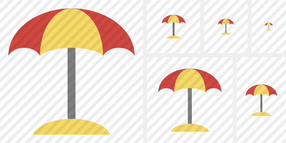 Beach Umbrella Icon