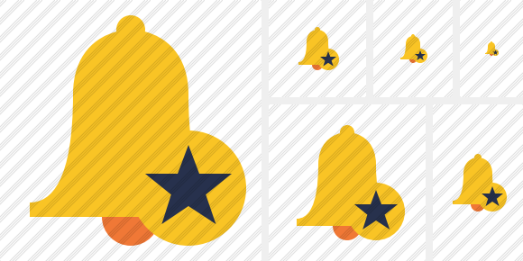 Bell Star Icon Bell Star Icon