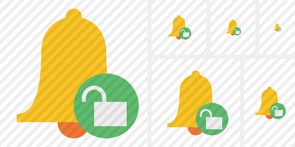 Bell Unlock Icon Bell Unlock Icon