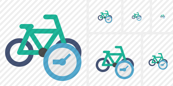 Bicycle Clock Icon