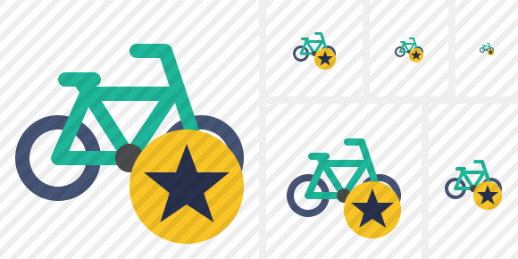 Bicycle Star Icon