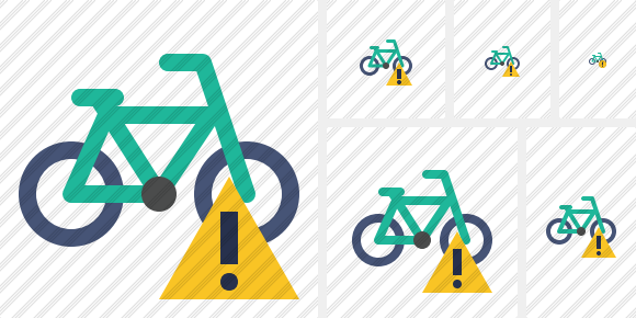 Bicycle Warning Icon