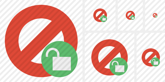 Block Unlock Icon Block Unlock Icon