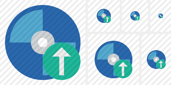 Bluray Disc Upload Symbol