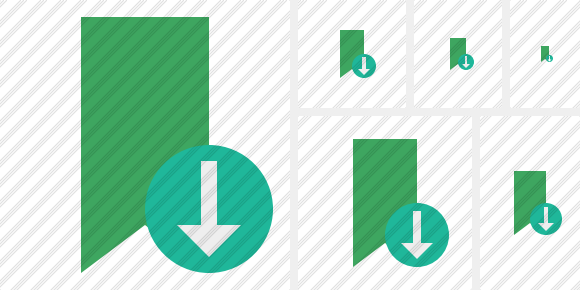Иконка Закладка зелёная Скачать