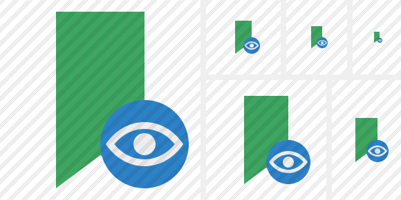 Иконка Закладка зелёная Просмотр