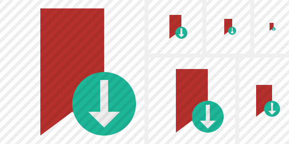 Bookmark Red Download Icon Bookmark Red Download Icon