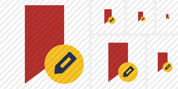 Bookmark Red Edit Icon Bookmark Red Edit Icon