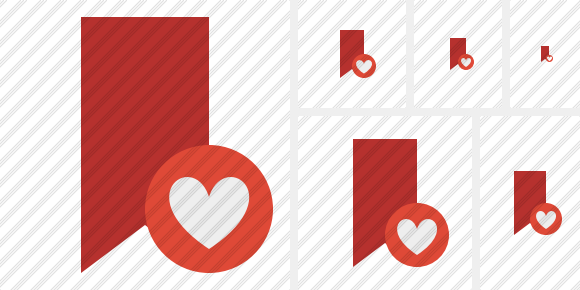 Bookmark Red Favorites Icon Bookmark Red Favorites Icon