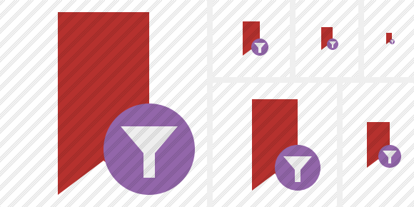 Bookmark Red Filter Icon Bookmark Red Filter Icon