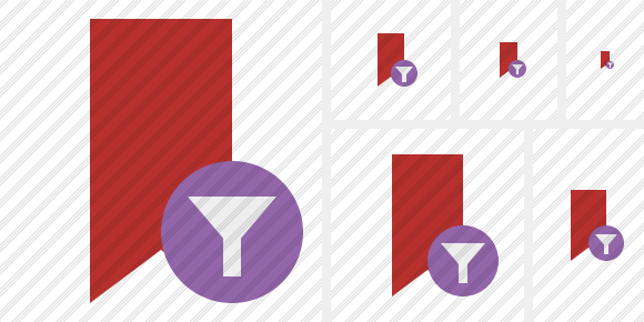Иконка Закладка красная Фильтр