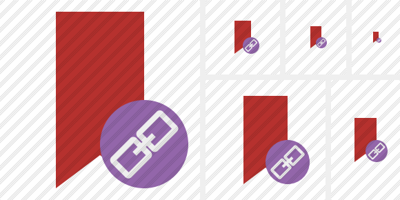 Bookmark Red Link Icon Bookmark Red Link Icon