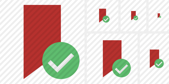 Bookmark Red Ok Icon Bookmark Red Ok Icon