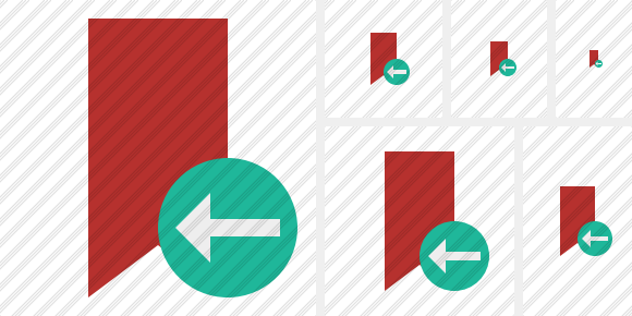 Иконка Закладка красная Предыдущий