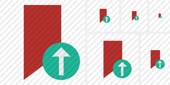 Bookmark Red Upload Icon Bookmark Red Upload Icon