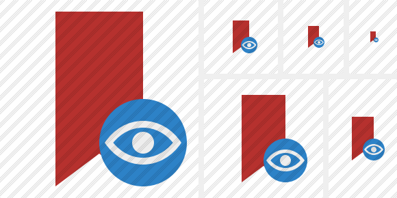 Bookmark Red View Icon Bookmark Red View Icon