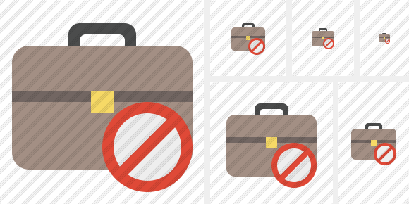 Briefcase Block Symbol Briefcase Block Symbol