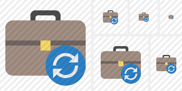 Briefcase Refresh Symbol Briefcase Refresh Symbol