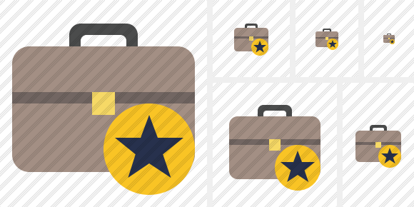 Briefcase Star Symbol
