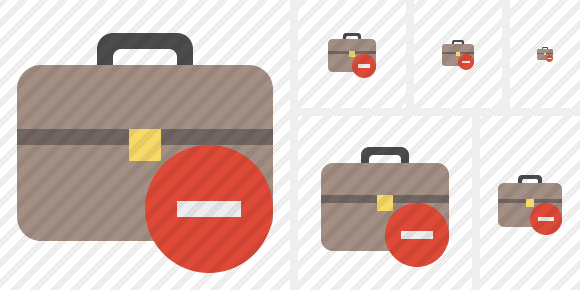 Briefcase Stop Symbol Briefcase Stop Symbol