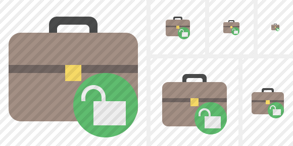 Briefcase Unlock Symbol Briefcase Unlock Symbol