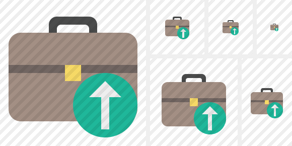 Briefcase Upload Symbol Briefcase Upload Symbol