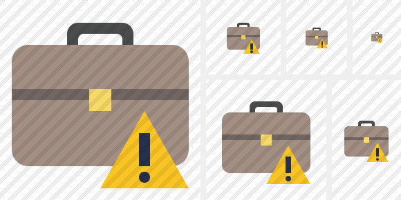 Briefcase Warning Symbol Briefcase Warning Symbol