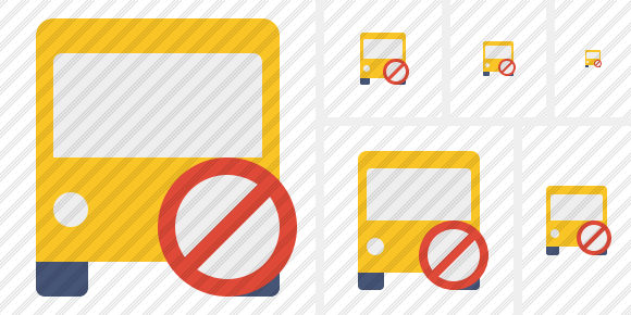 Bus 2 Block Icon Bus 2 Block Icon