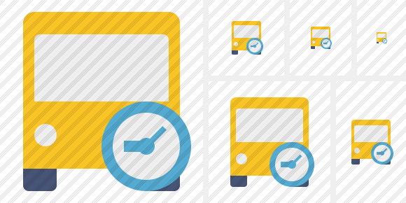 Bus 2 Clock Icon Bus 2 Clock Icon