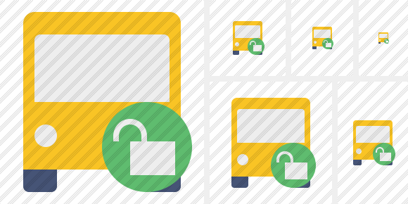 Bus 2 Unlock Icon Bus 2 Unlock Icon