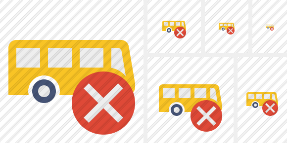 Bus Cancel Symbol